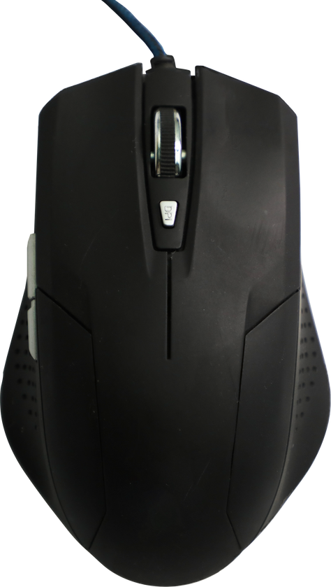 Black gaming computer mouse 